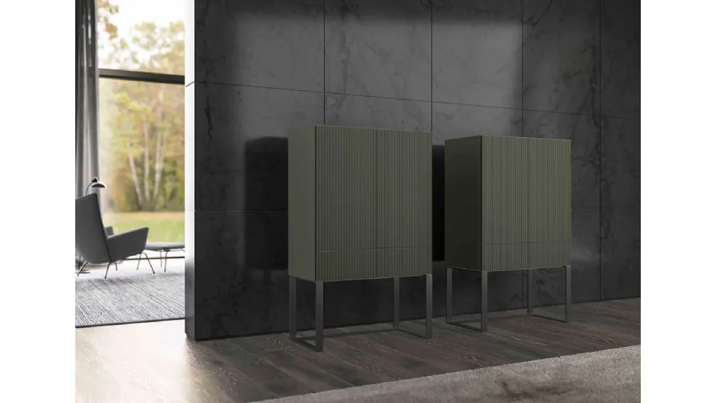 Madia Aqua 90 in laccato Vischio di Olivieri