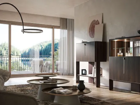 Madia di design in legno Cremona di Cattelan Italia