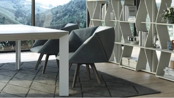 Poltroncina di design in tessuto Jessica di Doimo Salotti