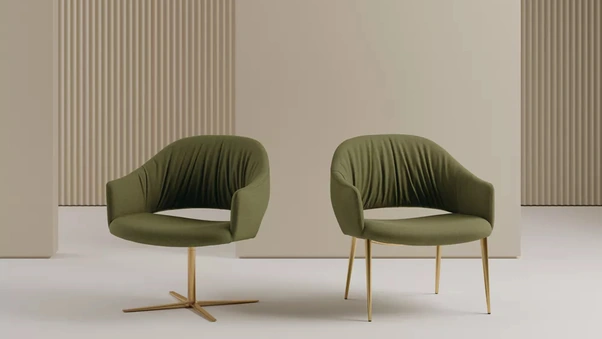 Poltroncina Nova in tessuto imbottito di Bontempi