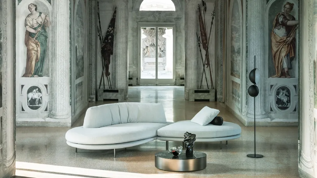 Divano di design in tessuto Elies di Desirèe