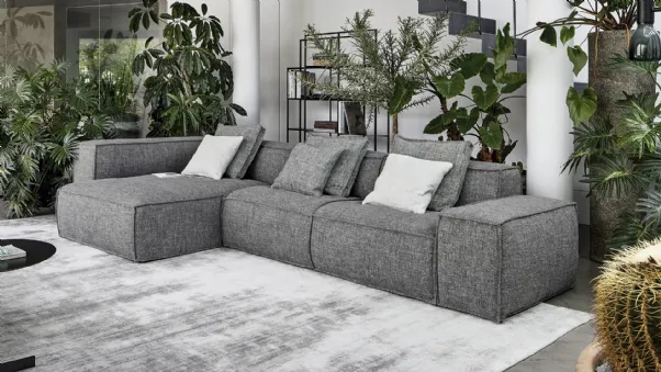 Divano con penisola Peanut BX di Bonaldo