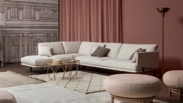 Divano ad angolo in tessuto Structure Sofa di Bonaldo