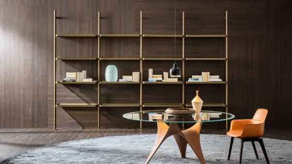 Sedia Barbican in Cuoio rigenerato di Molteni & C
