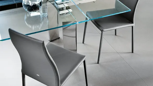 Sedia rivestita in ecopelle Maya Flex di Cattelan Italia