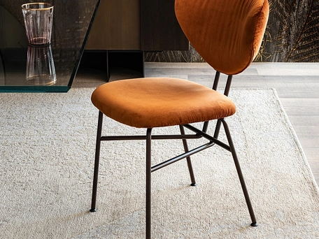 Sedia Chloe in velluto di Cattelan Italia