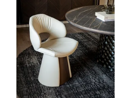 Sedia Dafne in pelle di Cattelan Italia