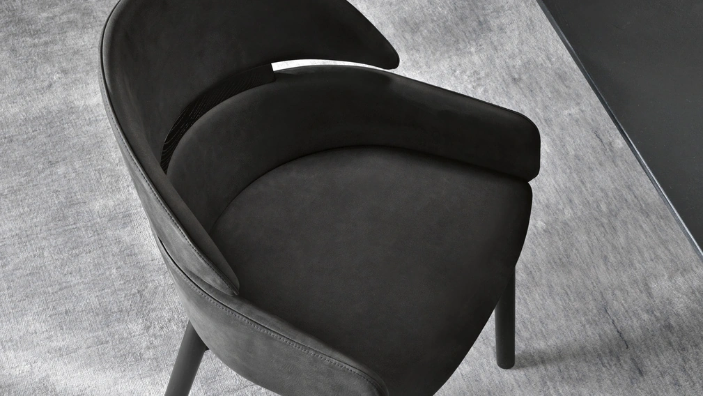 Sedia in pelle Lloyd di Fiam