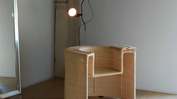 Sedia in midollino intrecciato Charlotte poltroncina di Horm