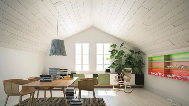 Sedia in rovere con braccioli Maritime Legno di Horm