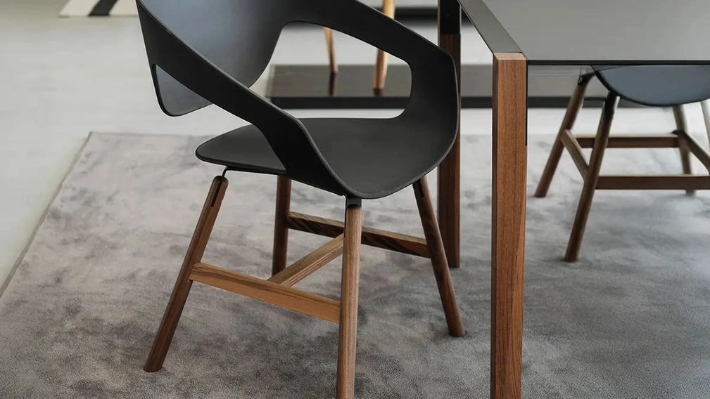 Sedia Vad Wood Polipropilene di Horm