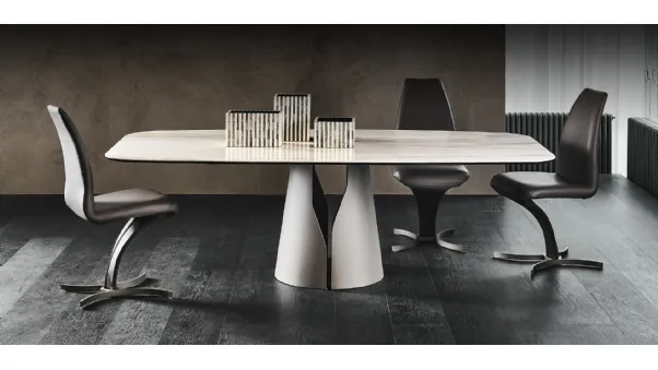 Tavolo con piano in ceramica Giano Keramik di Cattelan Italia