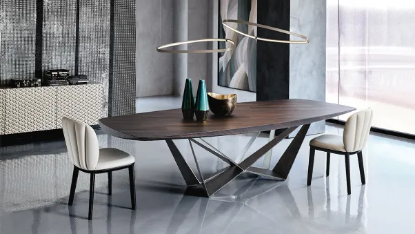 Tavolo in legno Skorpio Wood di Cattelan Italia