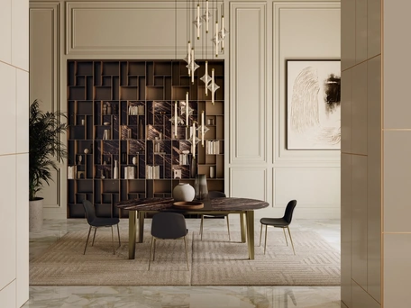 Tavolo allungabile Etro XXL in SuperMarmo di Bontempi