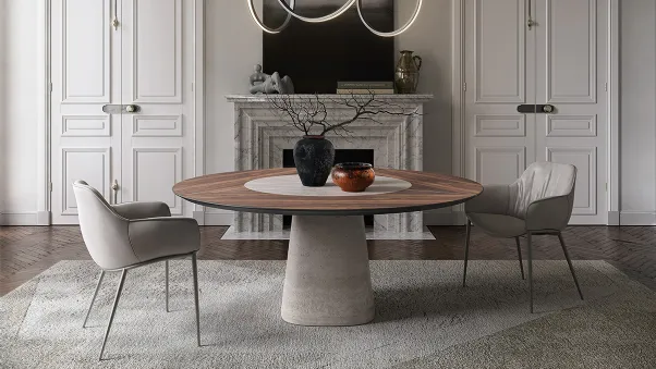 Tavolo Rado Ker-Wood Round di Cattelan Italia