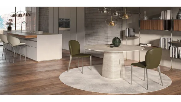 Tavolo Rado Keramik Round di Cattelan Italia