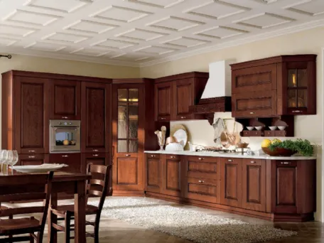 Cucina Classica angolare in legno Paesana di Ar-Tre