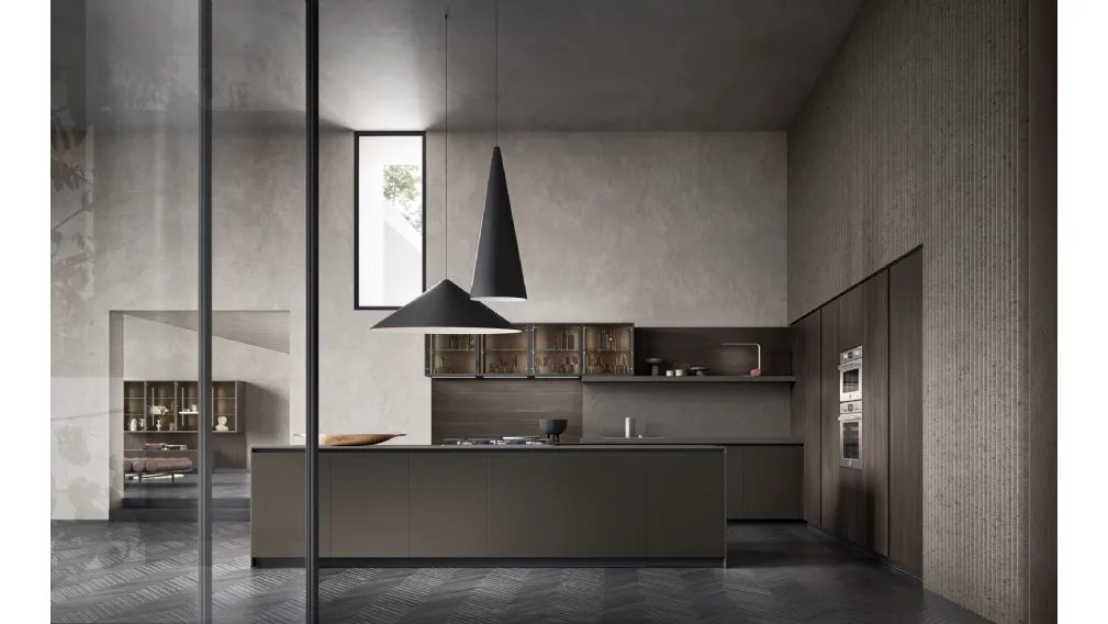 Cucina Design con isola Aroma 03 di Pedini