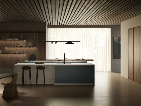 Cucina Design con isola Aroma 03 di Pedini