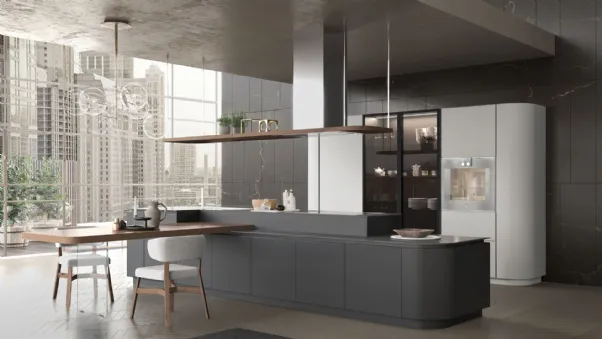 Cucina Design lineare in laccato opaco Artika 04 di Pedini