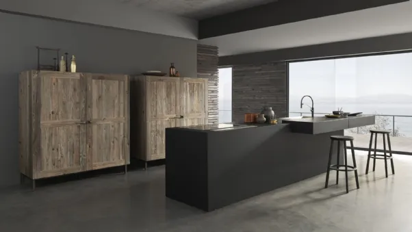 Cucina Design lineare in laccato opaco Dune 03 di Pedini
