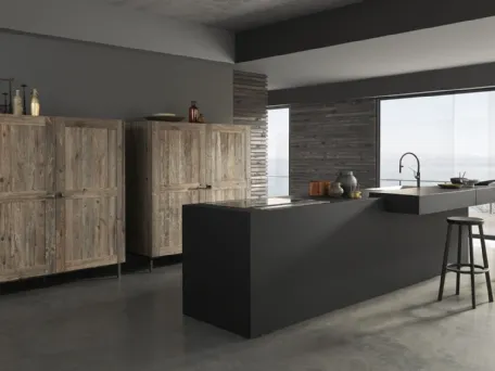 Cucina Design lineare in laccato opaco Dune 03 di Pedini