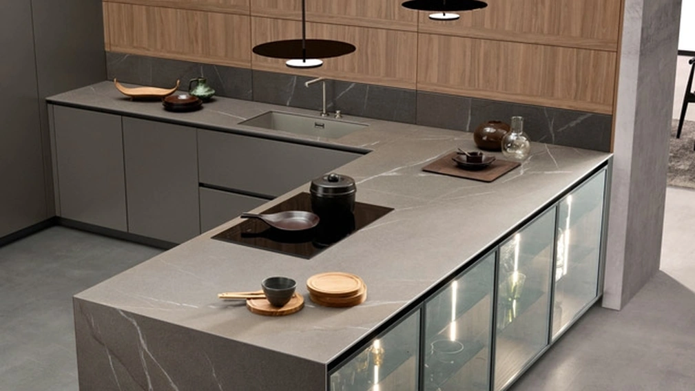 Cucina Design con penisola Aroma 02 di Pedini