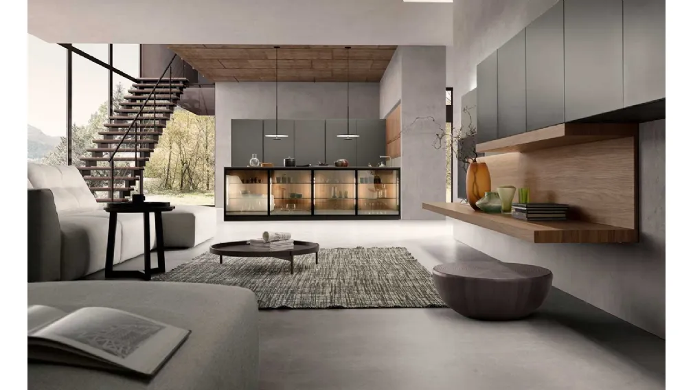 Cucina Design con penisola Aroma 02 di Pedini