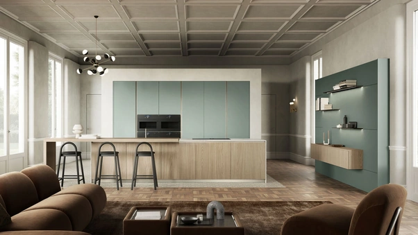 Cucina Design con isola Aroma 04 di Pedini