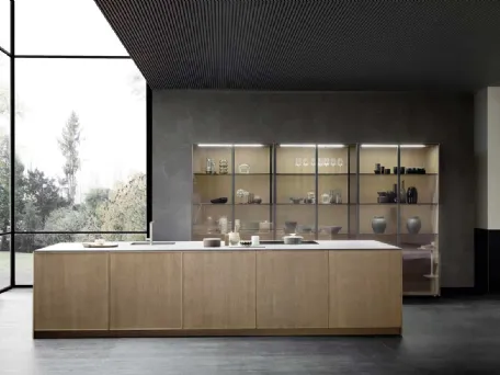 Cucina Design con isola Quadra 10 02 di Pedini