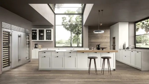 Cucina Design con isola Quadra 70 02 di Pedini