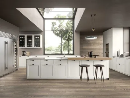 Cucina Design con isola Quadra 70 02 di Pedini