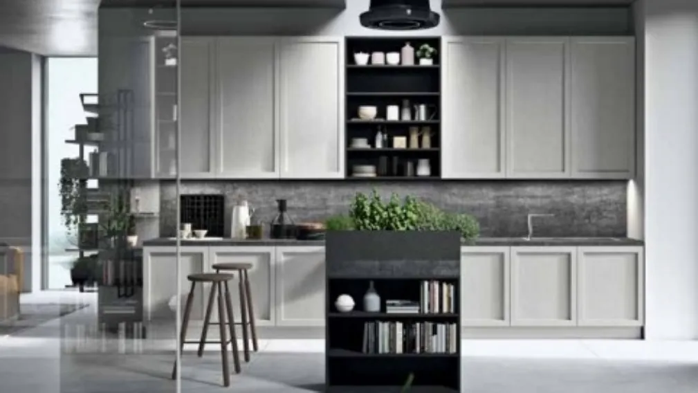 Cucina Moderna lineare di ispirazione nordica Infinity 04 di Ar-Tre