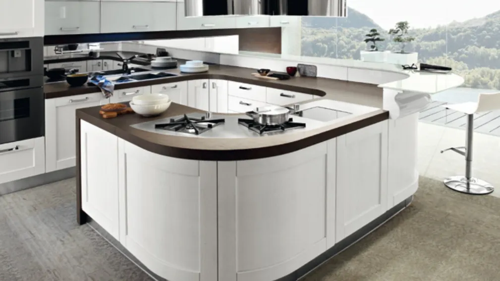 Cucina Moderna in laccato opaco Signoressa di Ar-Tre